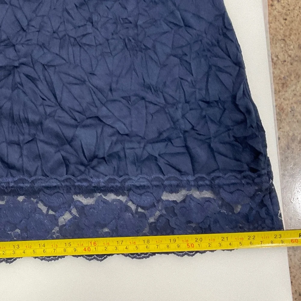 Maurice’s Women’s Dark Navy Lace Trim Crinkle Cami Size XXL - Picture 12 of 14